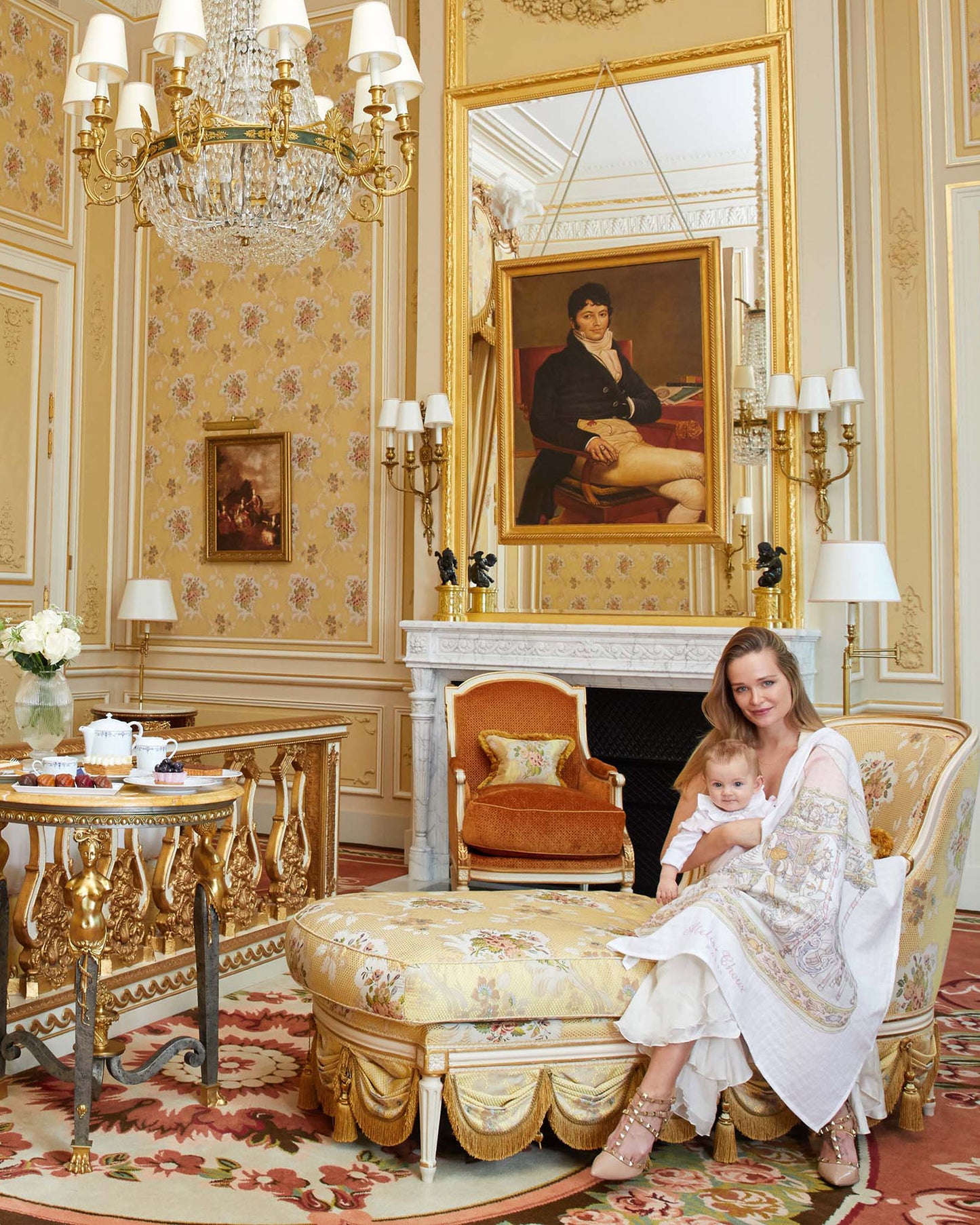 Atelier Choux Paris: Carré - Carousel Pink Swaddle