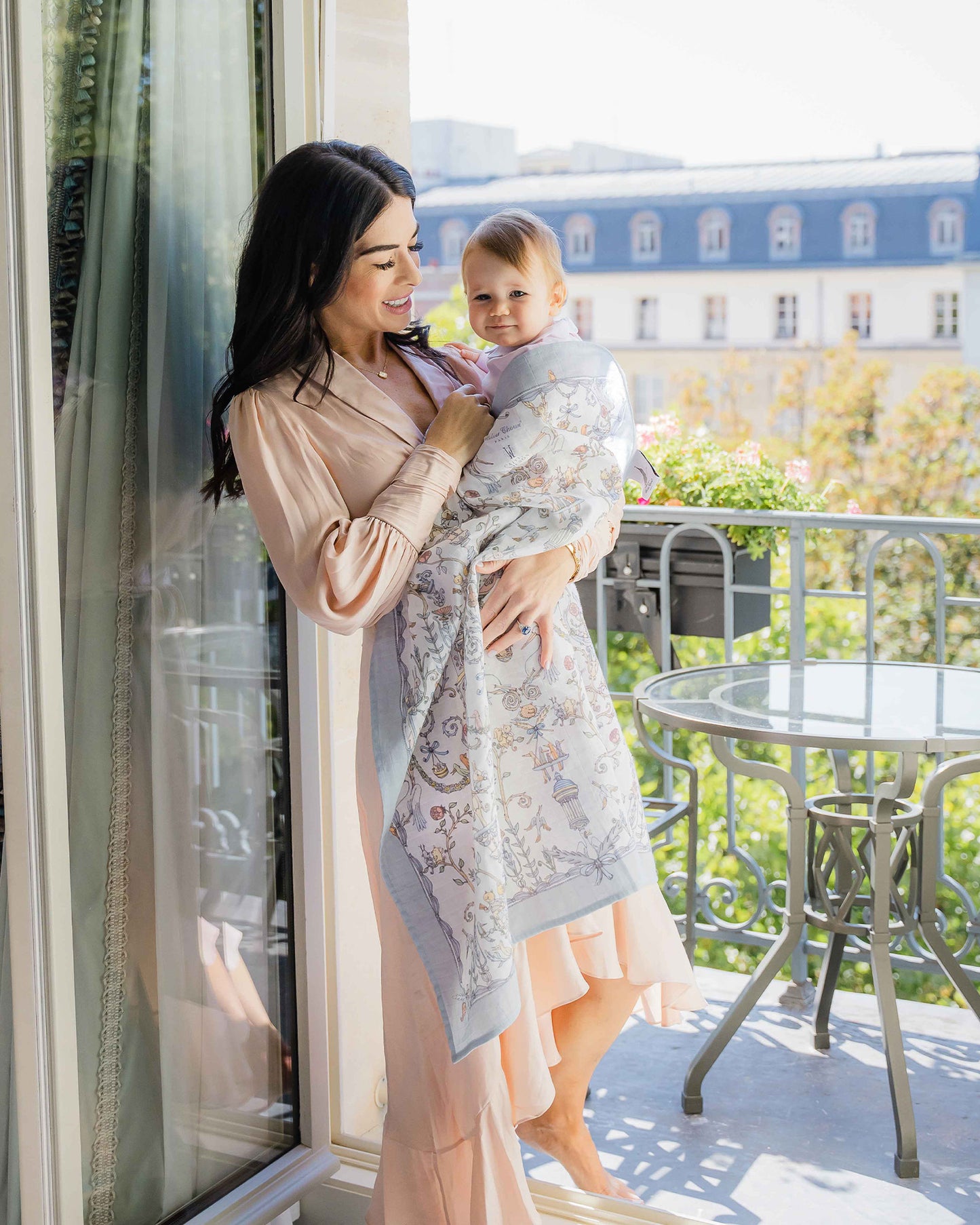 Atelier Choux Paris: Carré -Toile de Jouy Blue - Atelier Choux et Caitlin Wilson