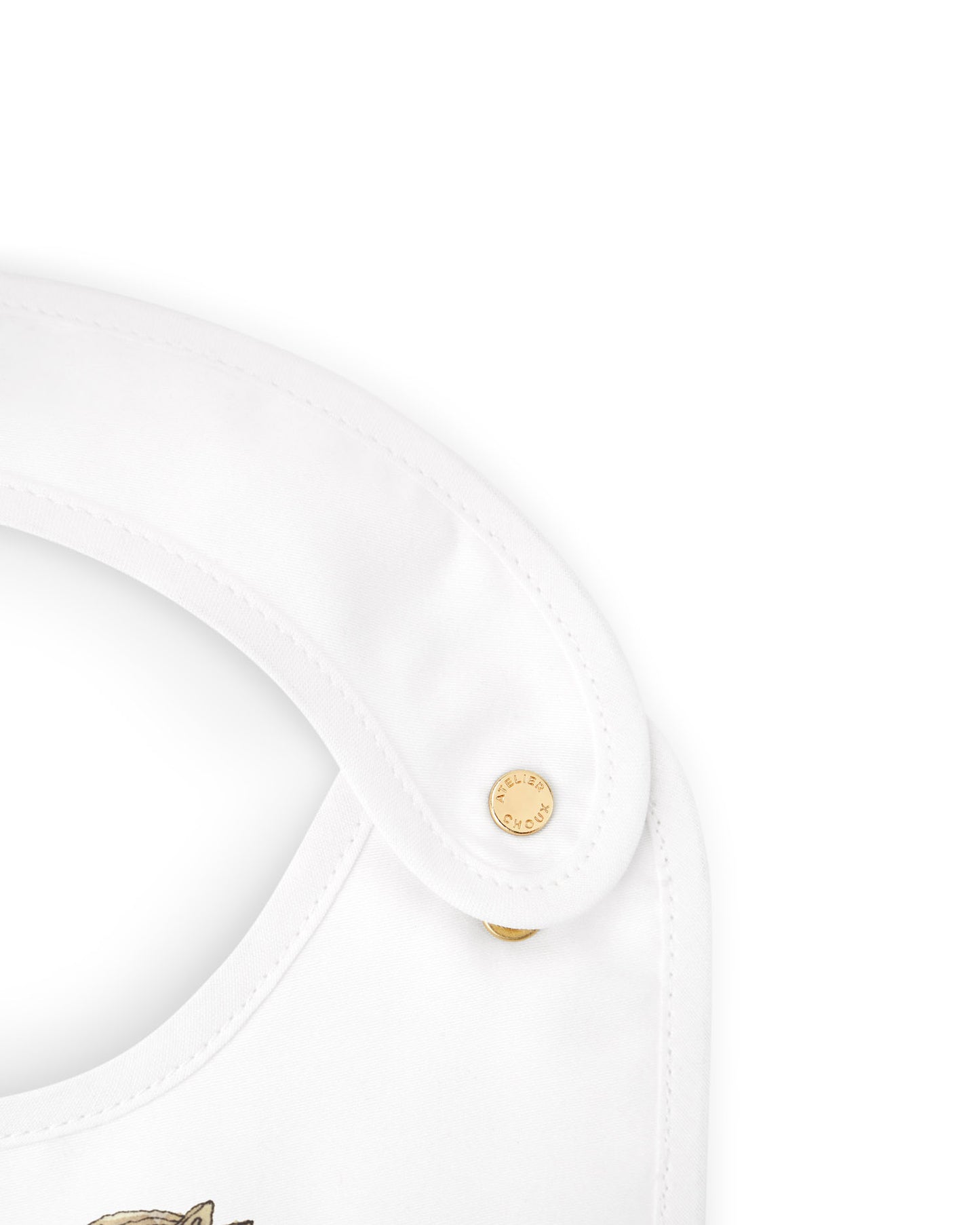 Atelier Choux Paris: Satin bib Rocking Horse