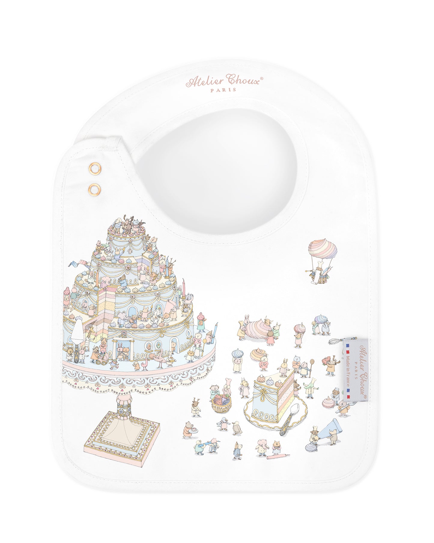 Atelier Choux Paris: Satin Bib - Le Gateau