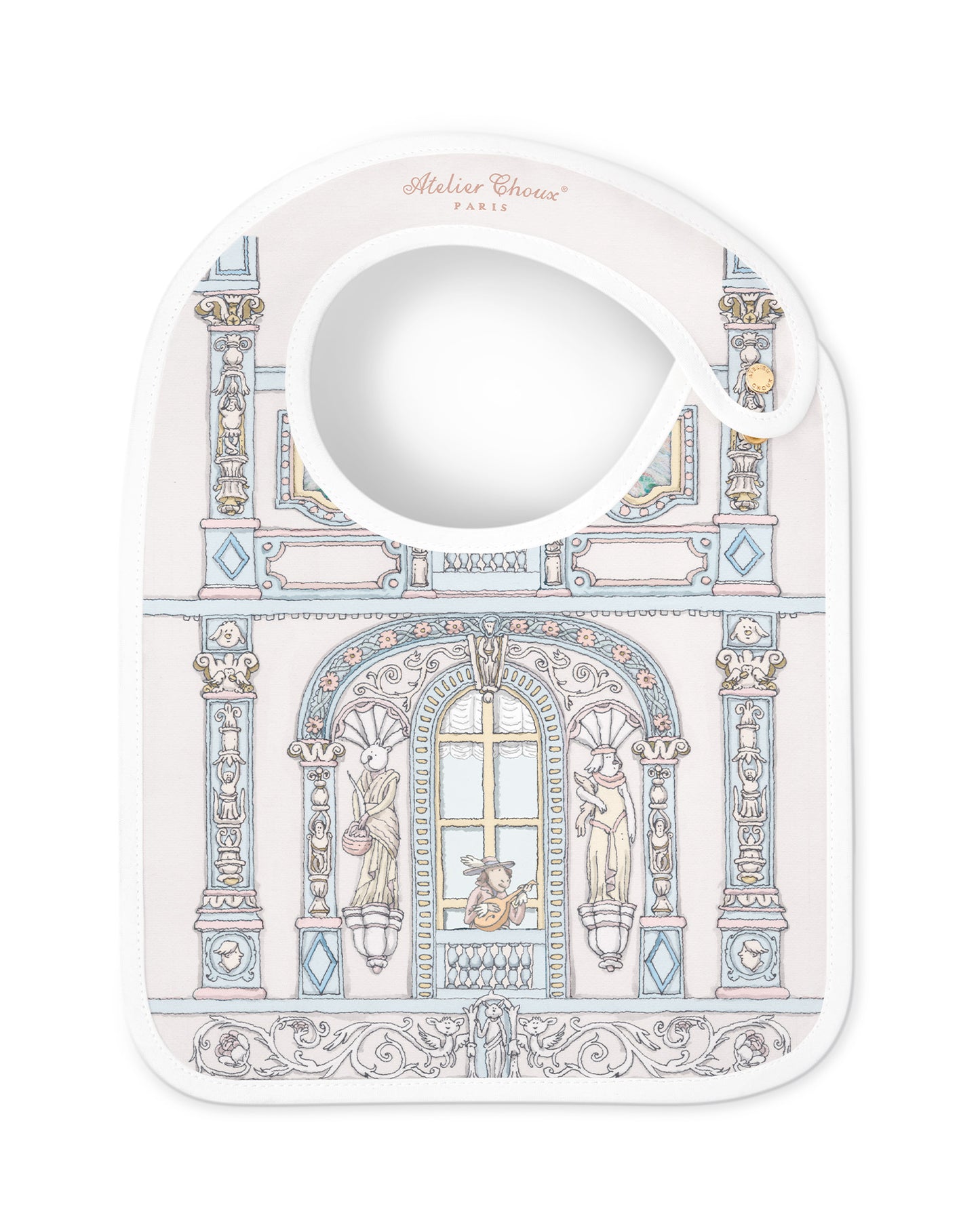 Atelier Choux Paris: Satin bib - Chateau Choux