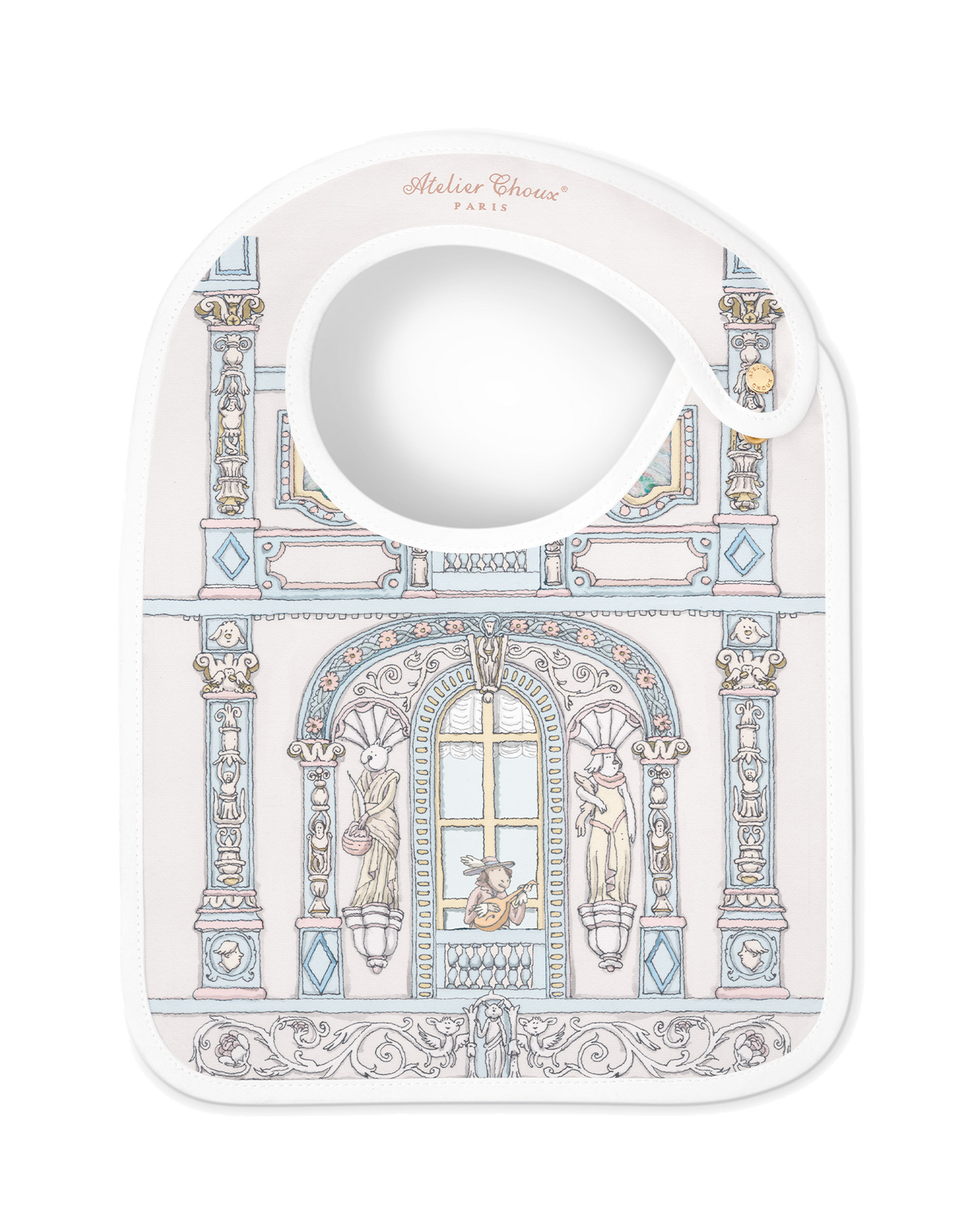 Atelier Choux Paris: Satin bib - Chateau Choux