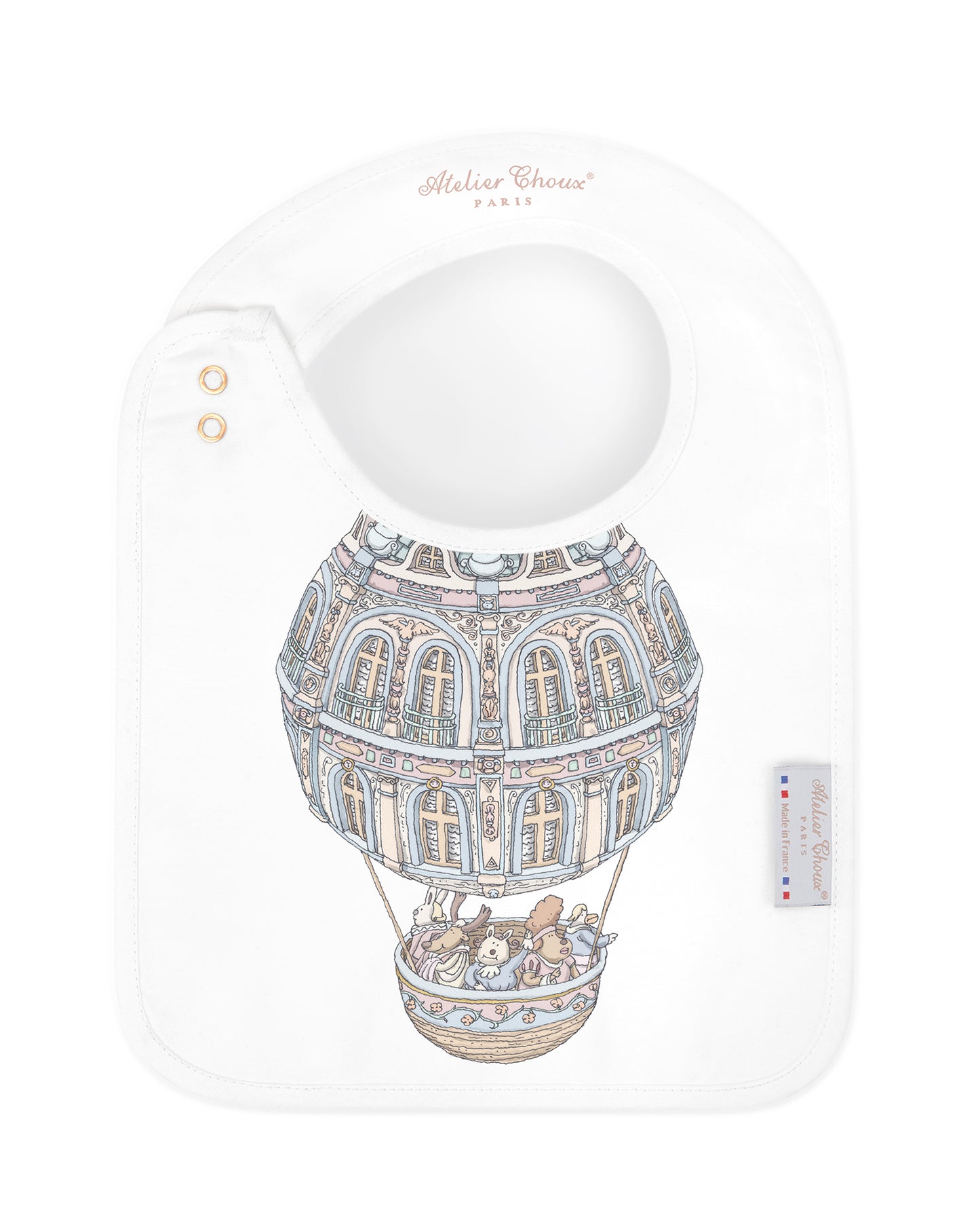 Atelier Choux Paris: Satin bib - Chateau Choux
