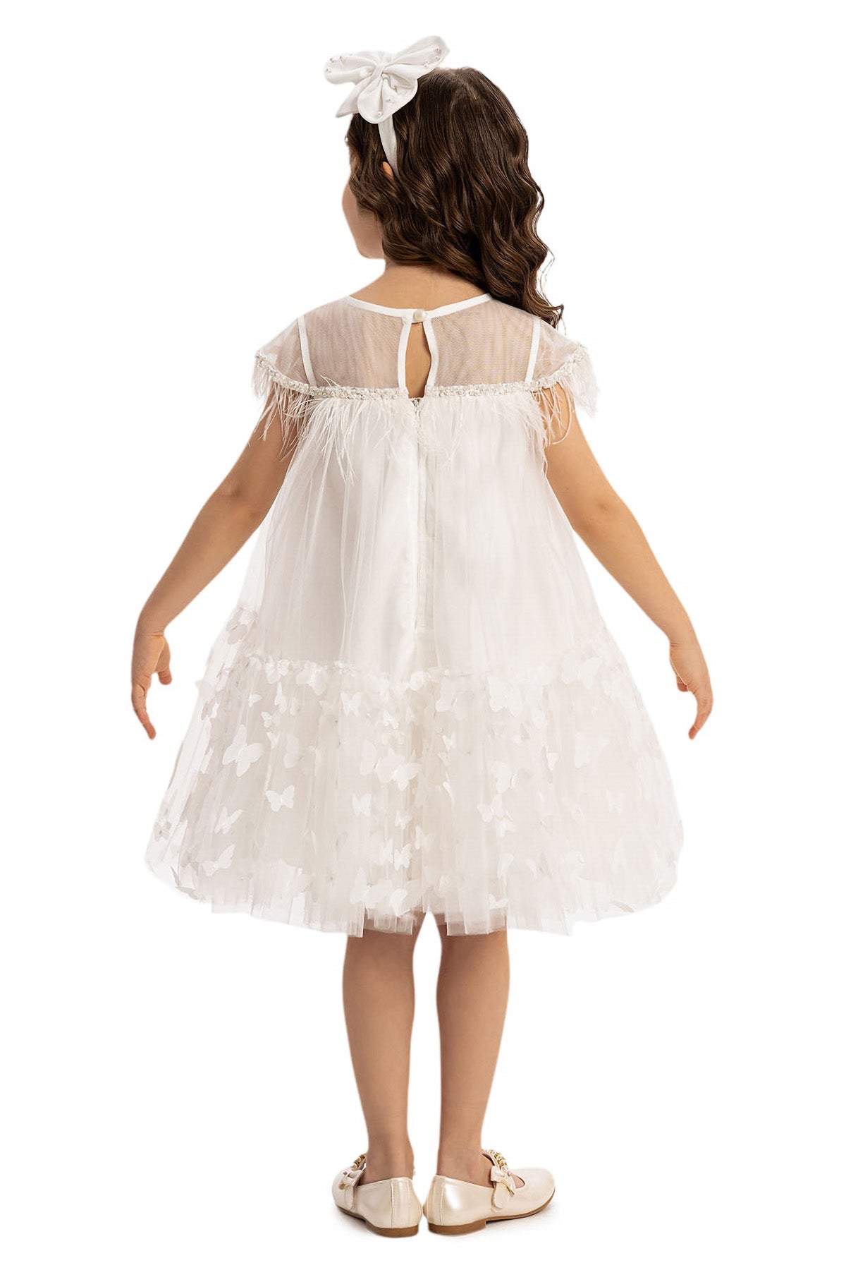 Sofia Baby Butterfly Ivory Tulle Dress