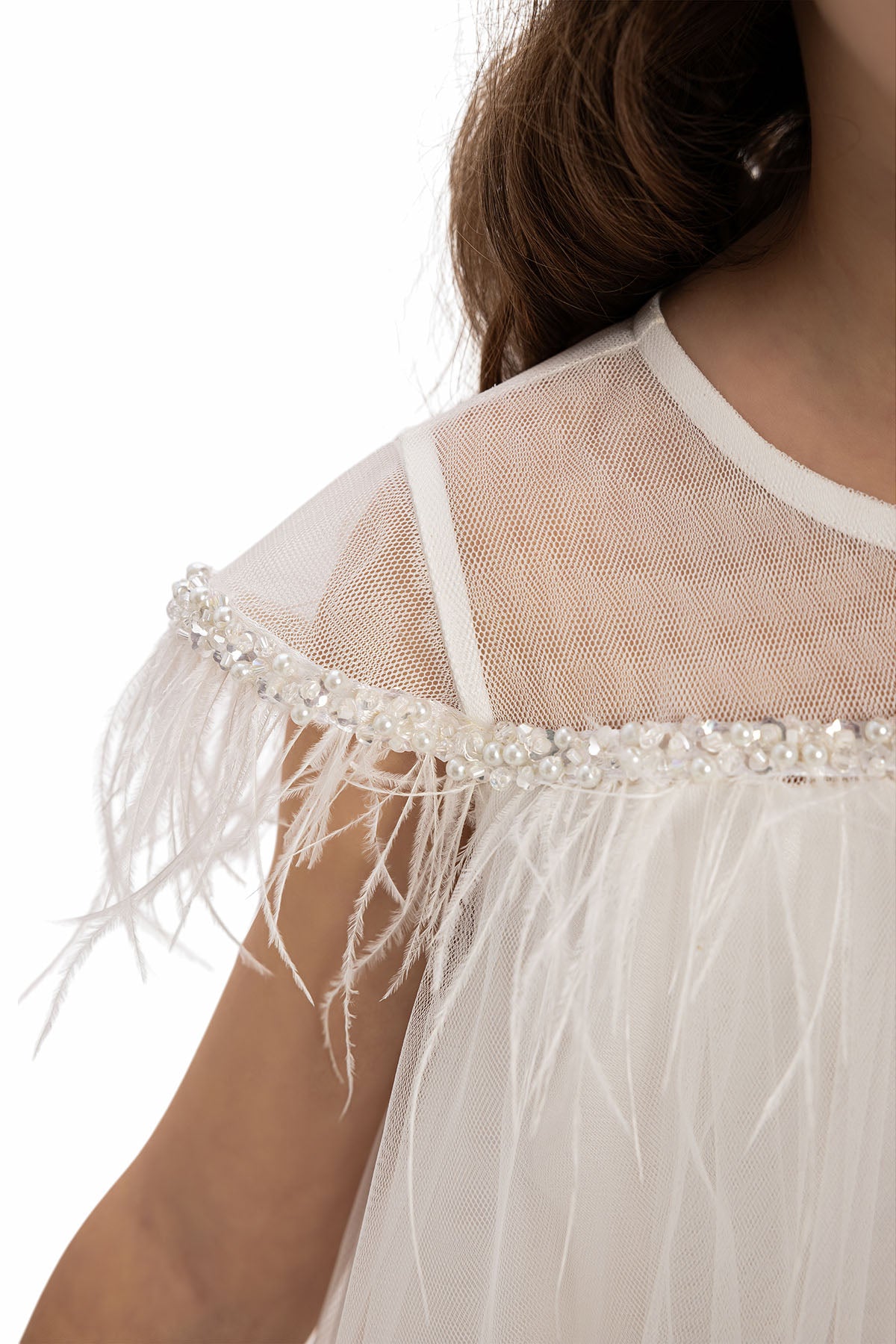 Sofia Baby Butterfly Ivory Tulle Dress