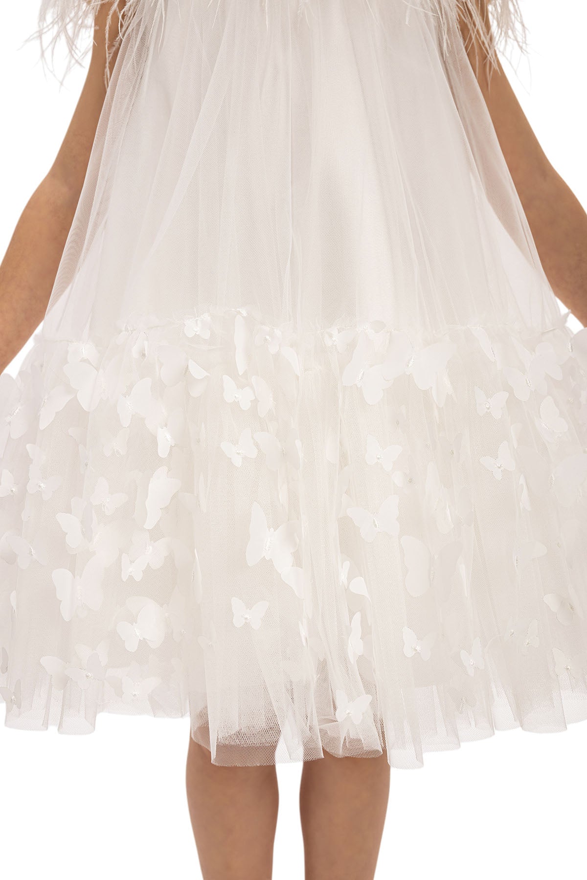 Sofia Baby Butterfly Ivory Tulle Dress
