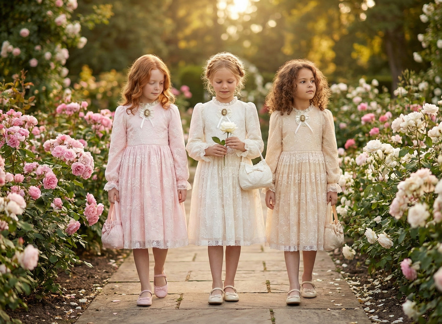 Sofia Baby Vintage Lace Dress-Ivory