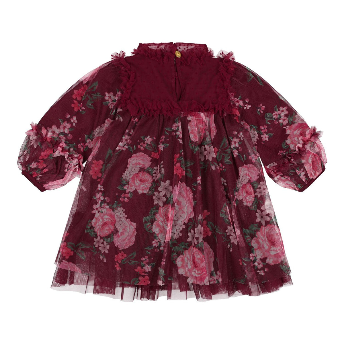 ANGEL'S FACE: NADIYA MIXED BOW/FLORAL BABY DRESS