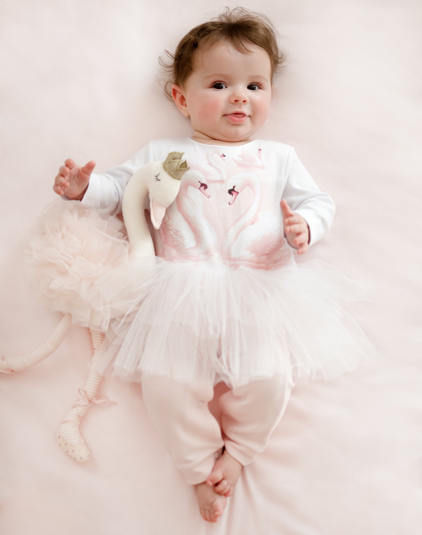 Luxury Collection: Babygrow with tulle "ALI" Pink