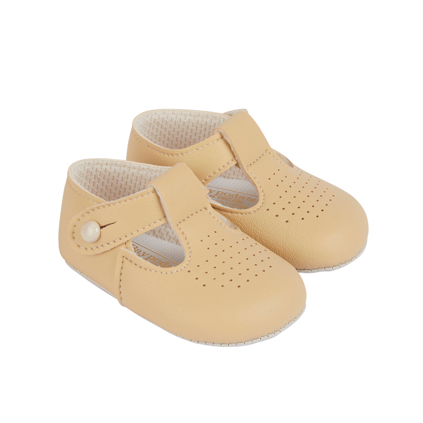 T-Bar Pre Walker Shoes- Brown