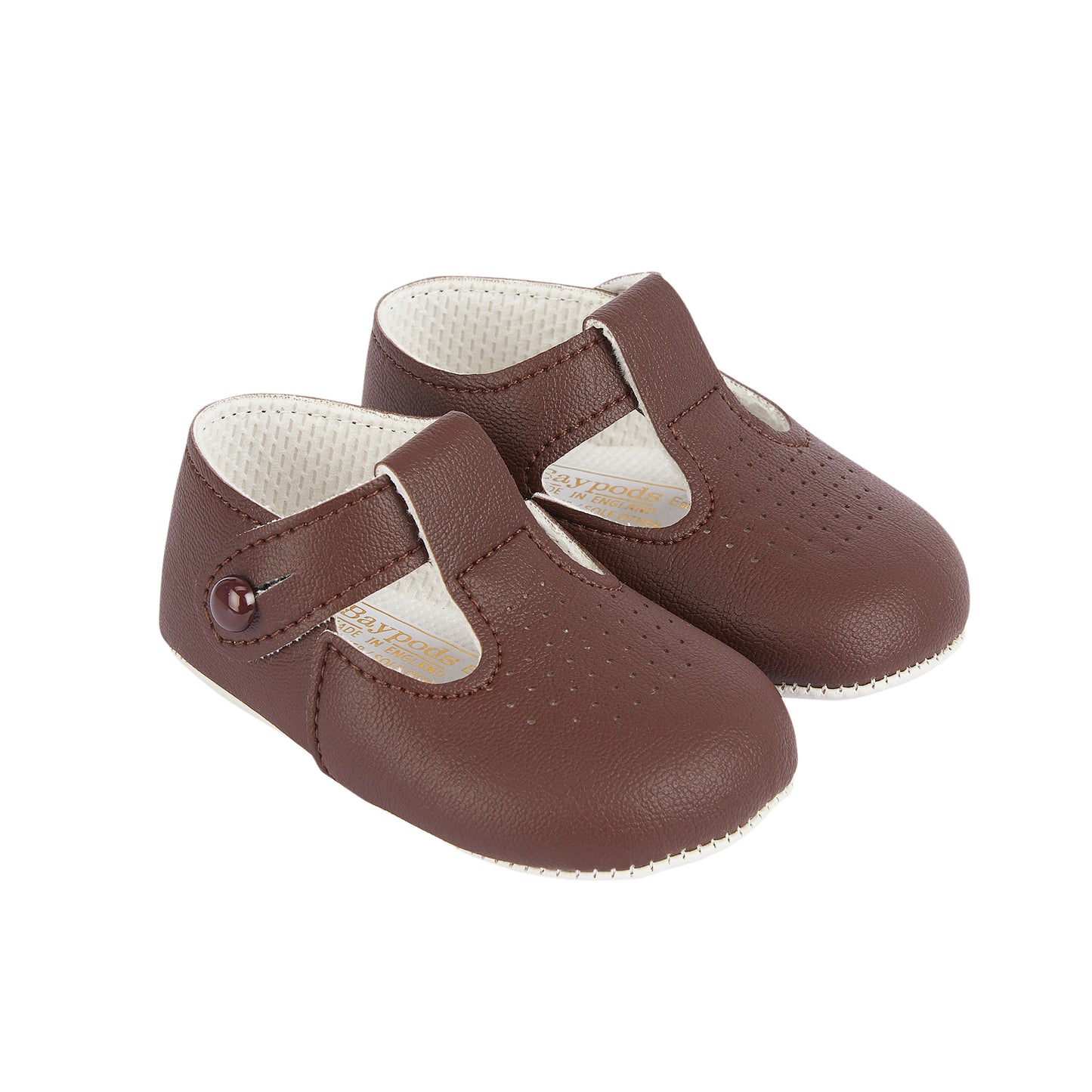 T-Bar Pre Walker Shoes- Brown