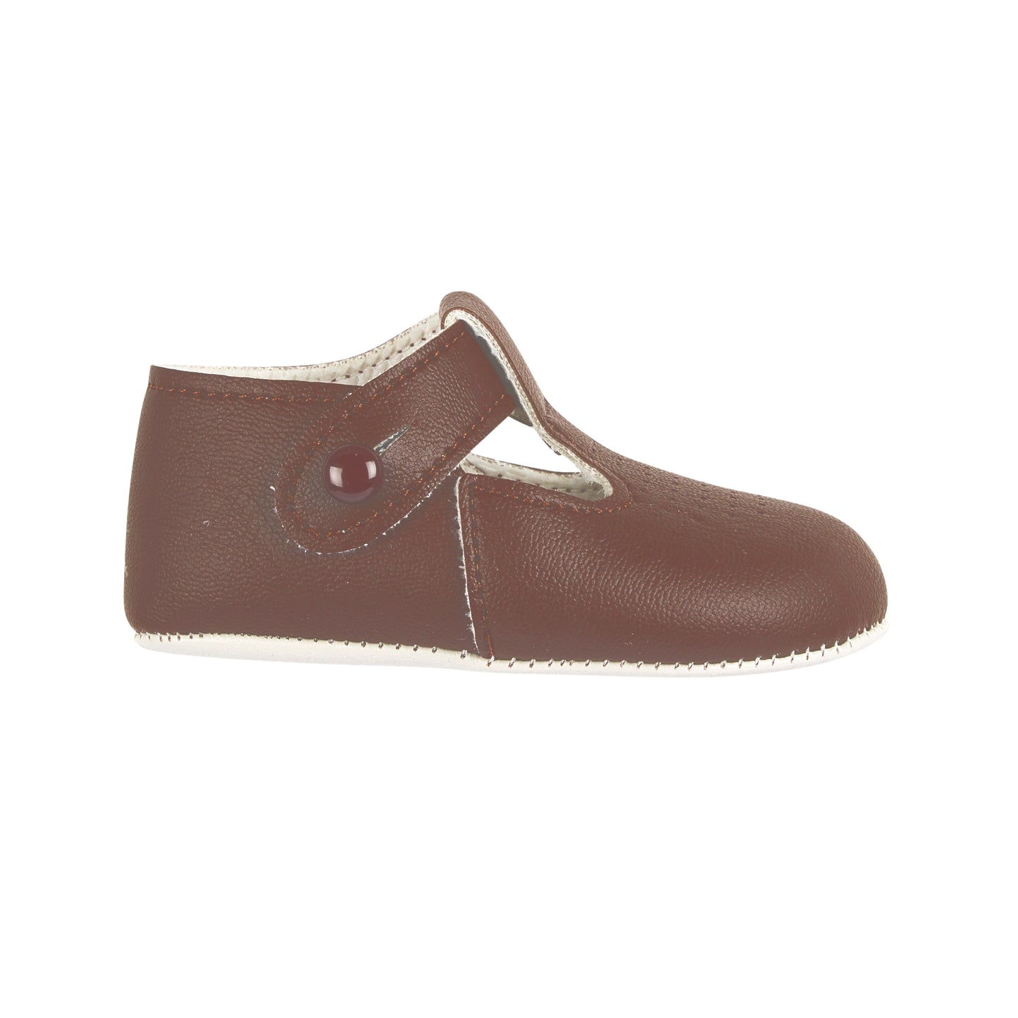 T-Bar Pre Walker Shoes- Brown