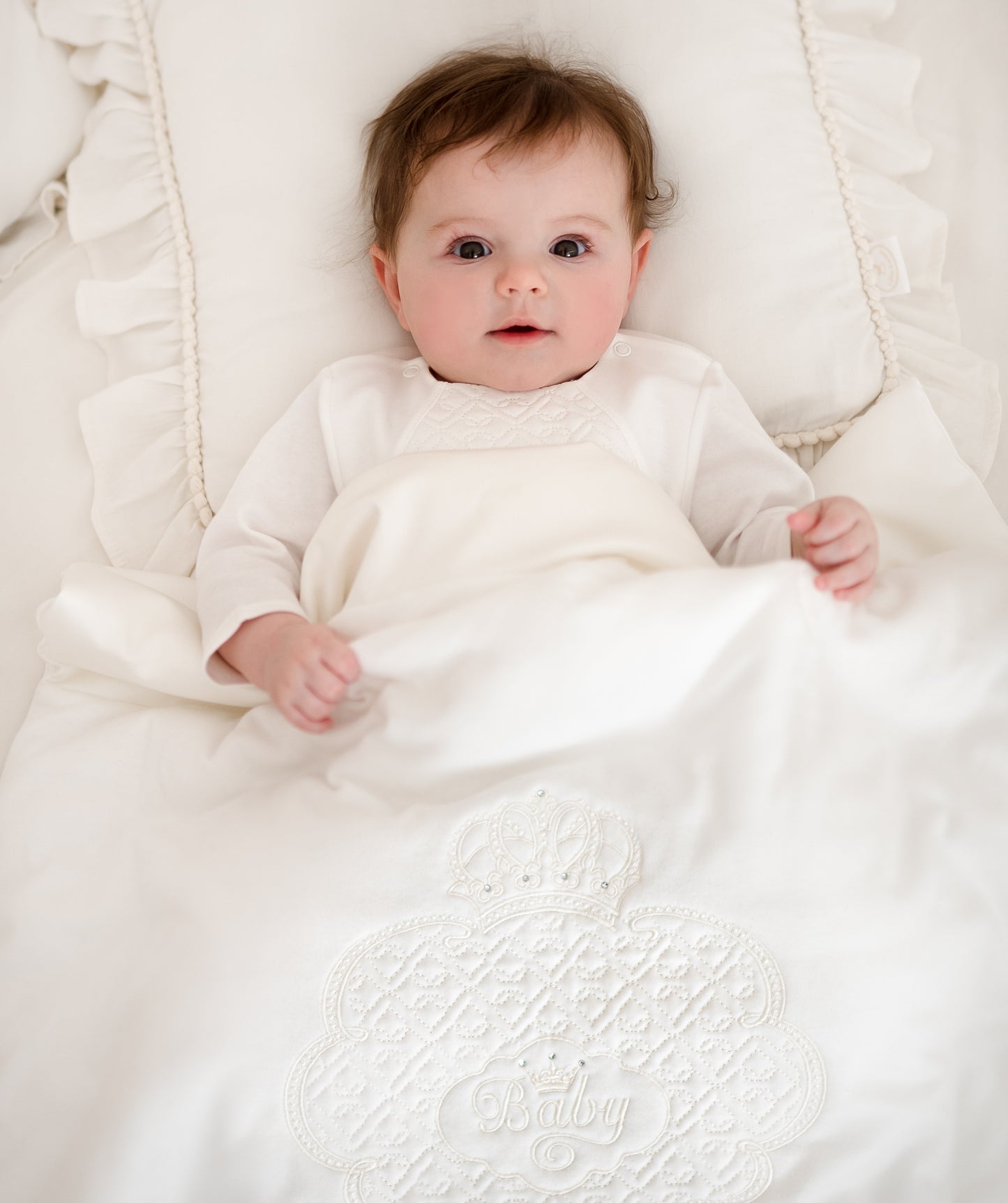 Luxury Blanket "BAMBINI" Ivory