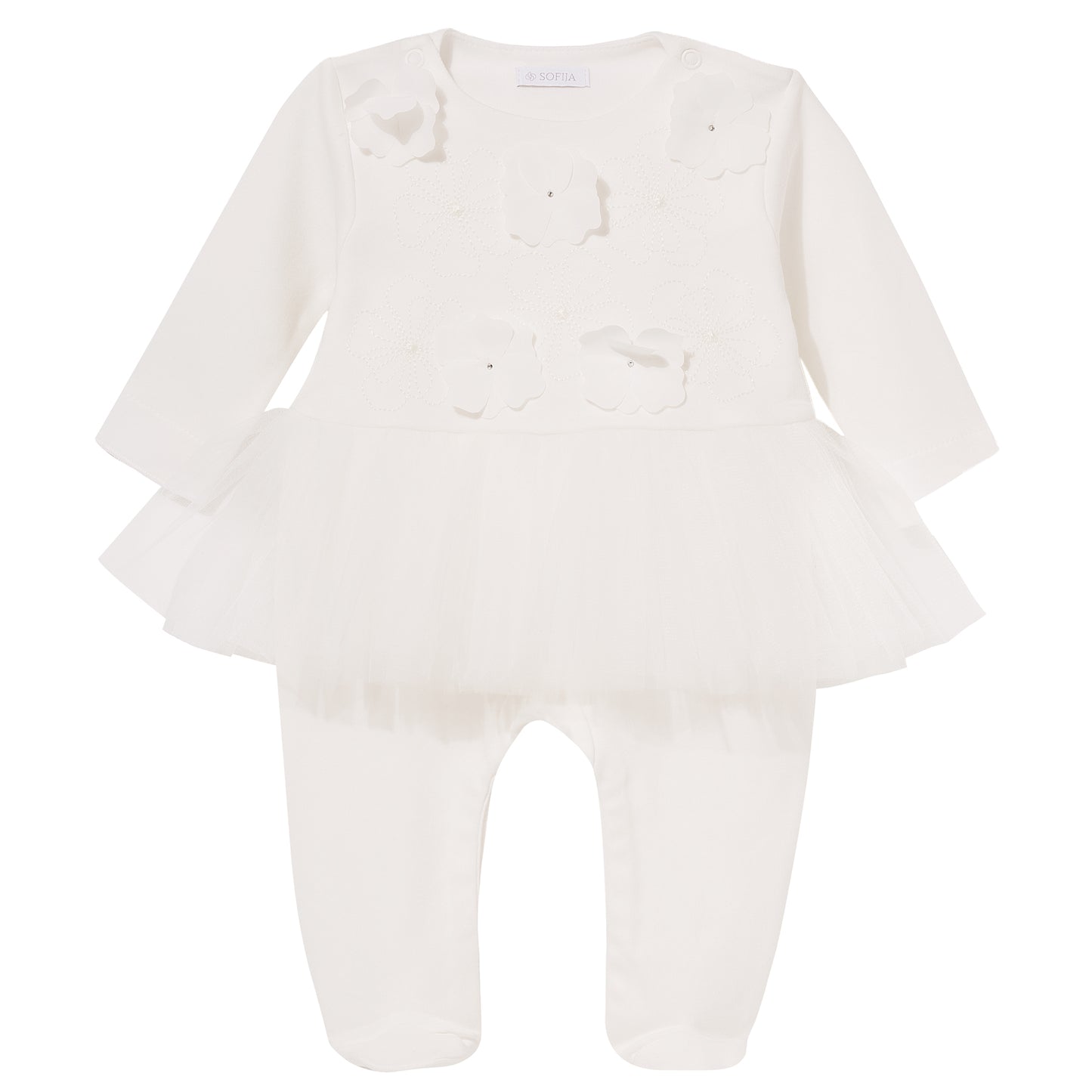 Luxury Collection: Babygrow with tulle "CARLA"