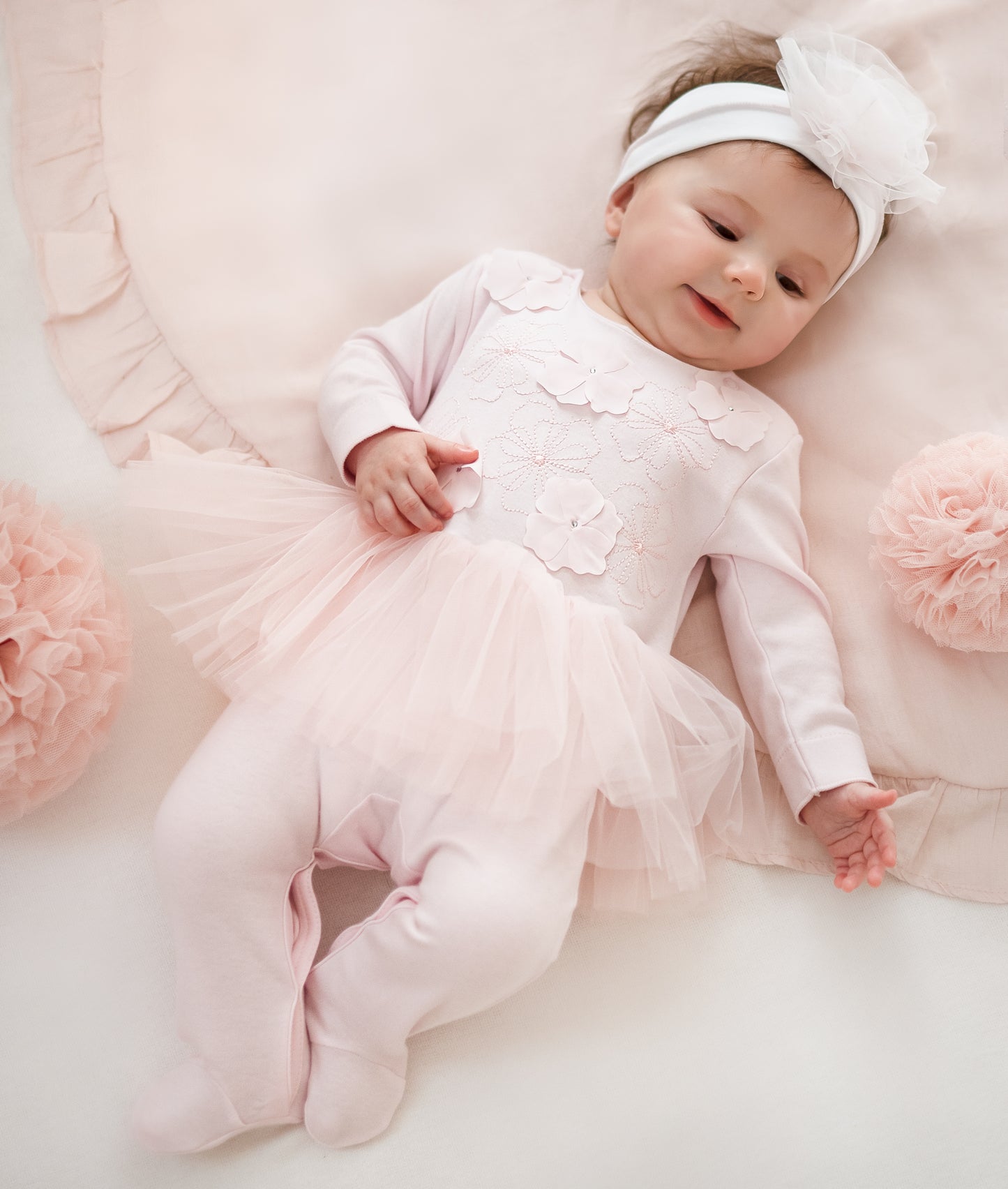 Luxury Collection: Babygrow with tulle "CARLA"