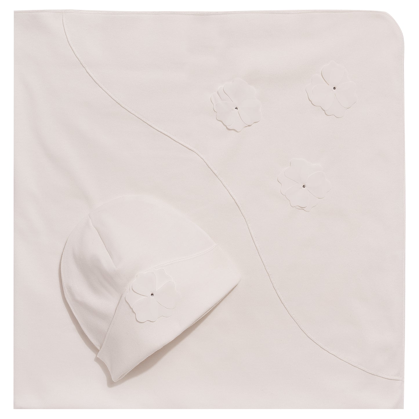 Luxury Swaddle & Hat set "CARLA"