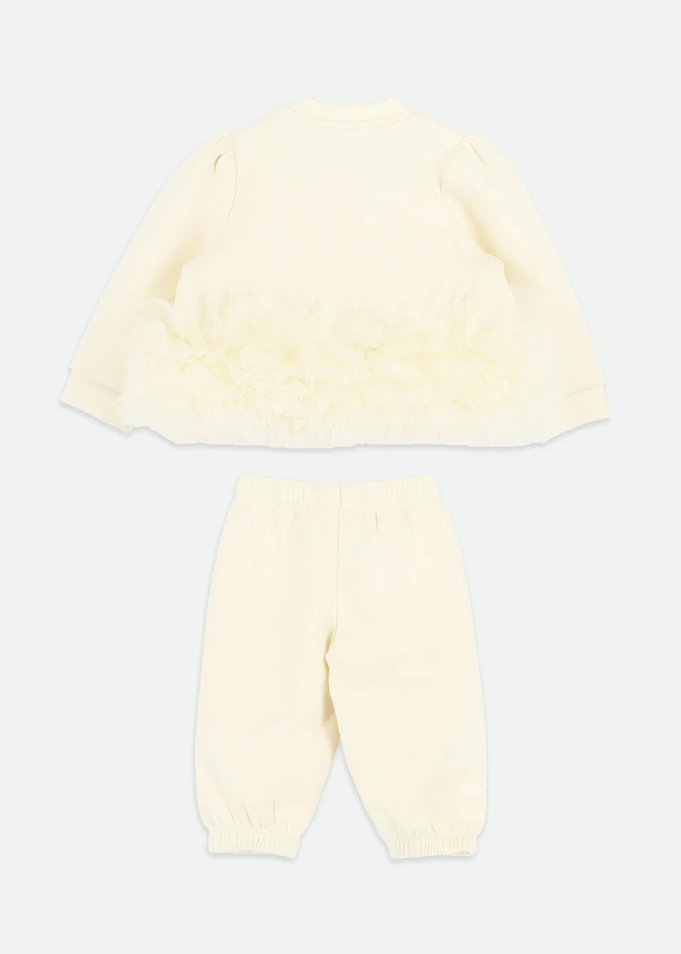 Angel's Face: DEONNE TULLE TRIM BABY TRACKSUIT VANILLA
