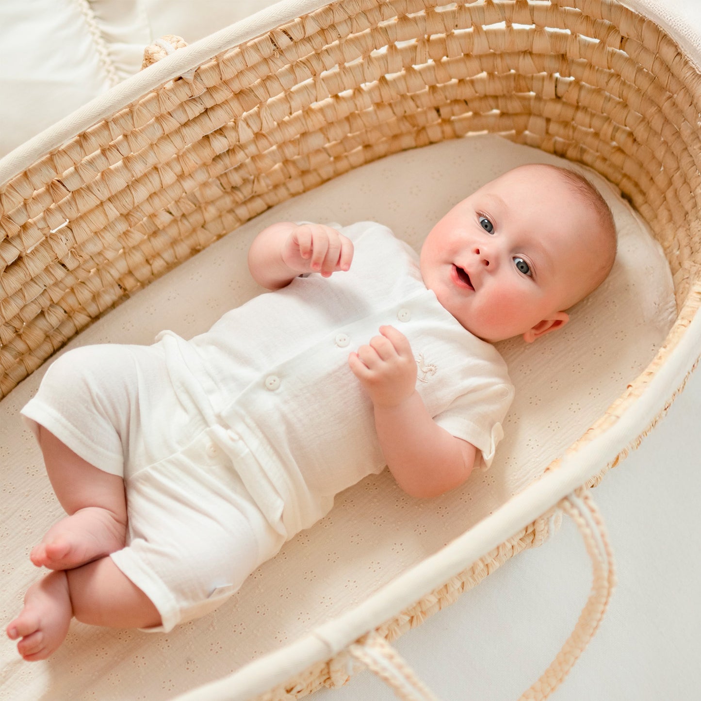 Luxury collection: Shorty babygrow muslin"FABIO"