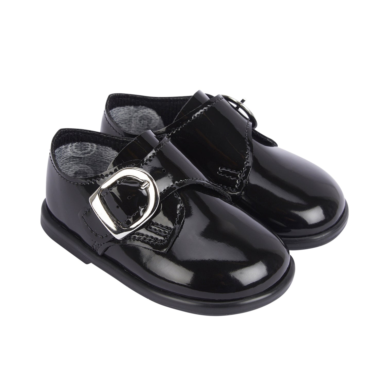 First Walker Patent Buckle up Shoes