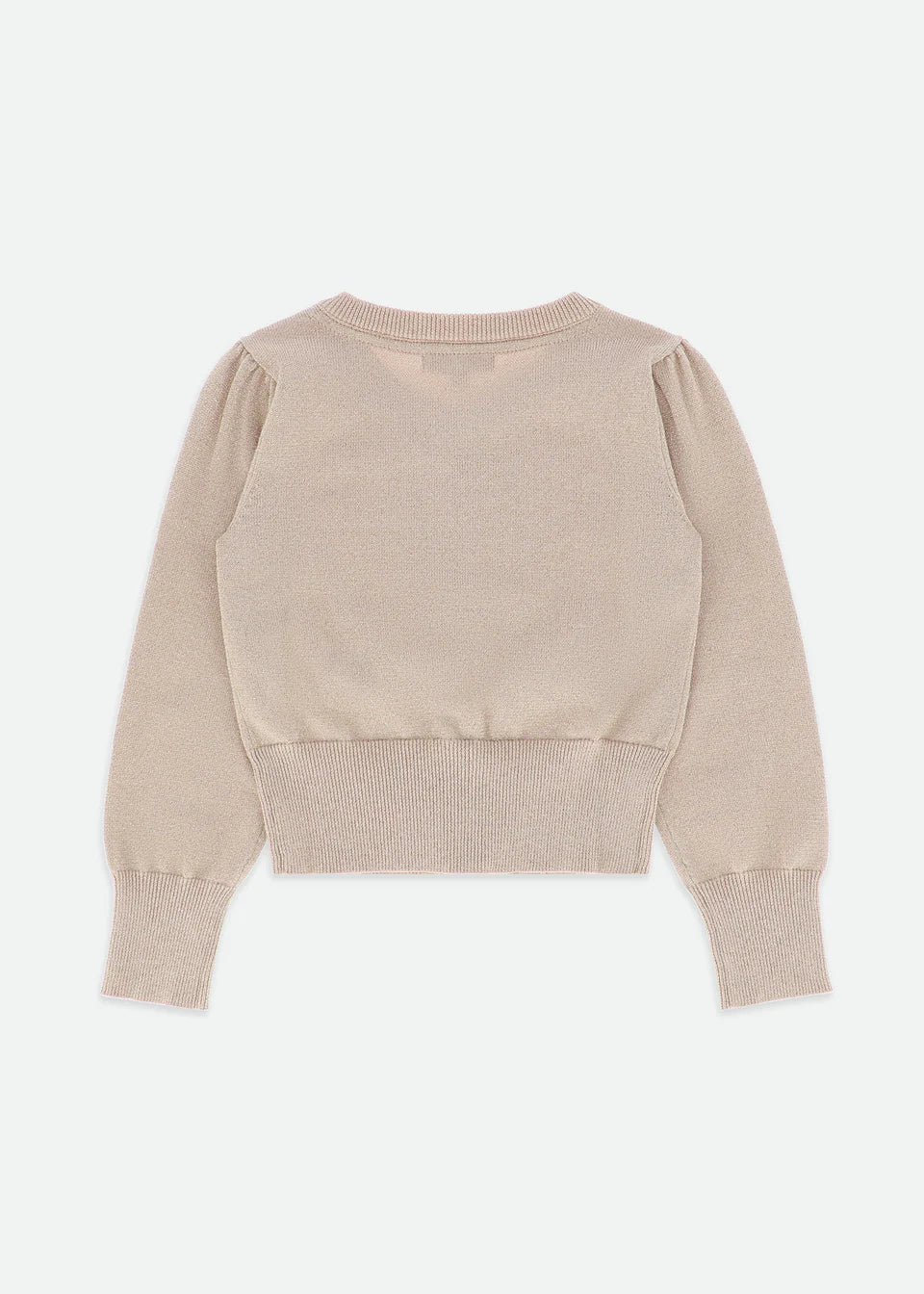Angel's Face: NIKKI METALLIC CARDIGAN GOLD