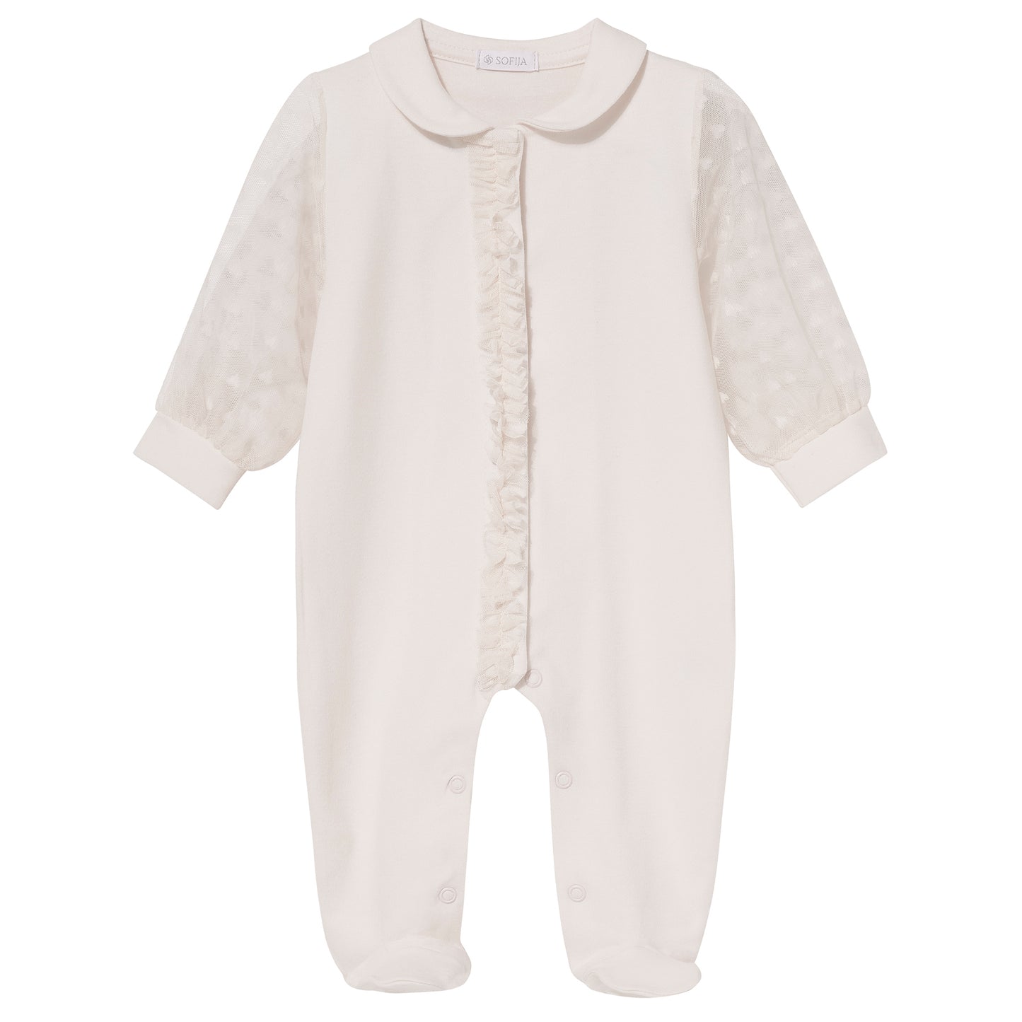 Luxury collection: Babygrow unzipped "SABRINA"