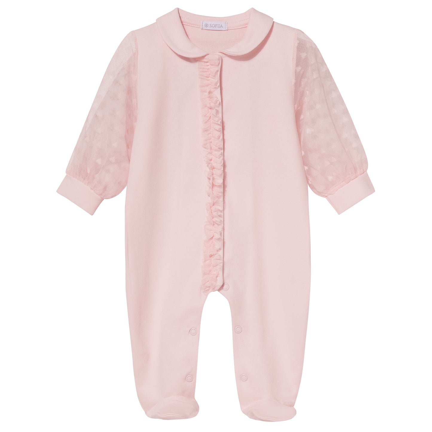 Luxury collection: Babygrow unzipped "SABRINA"