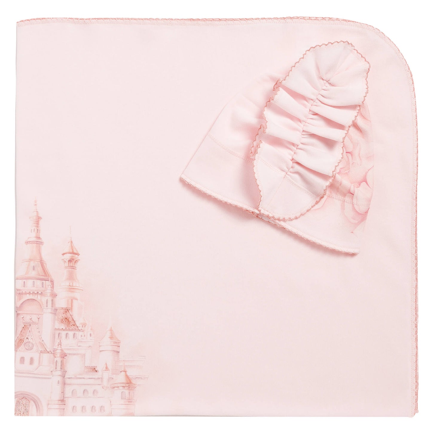 Sofia Baby Set swaddle and hat Pink PRINCESS