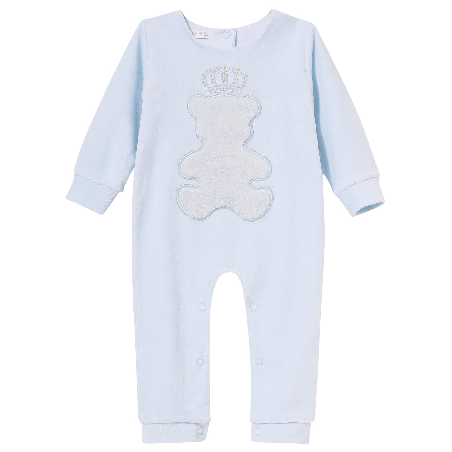 Luxury Collection:Babygrow velour "TEDDY"
