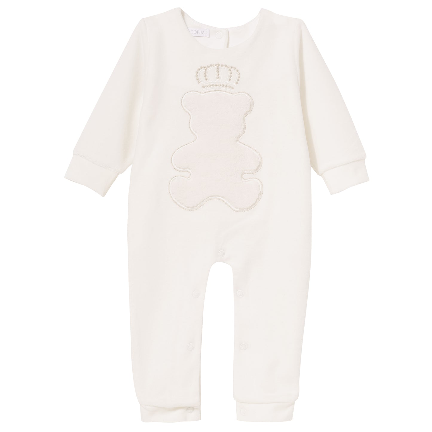 Luxury Collection:Babygrow velour "TEDDY"