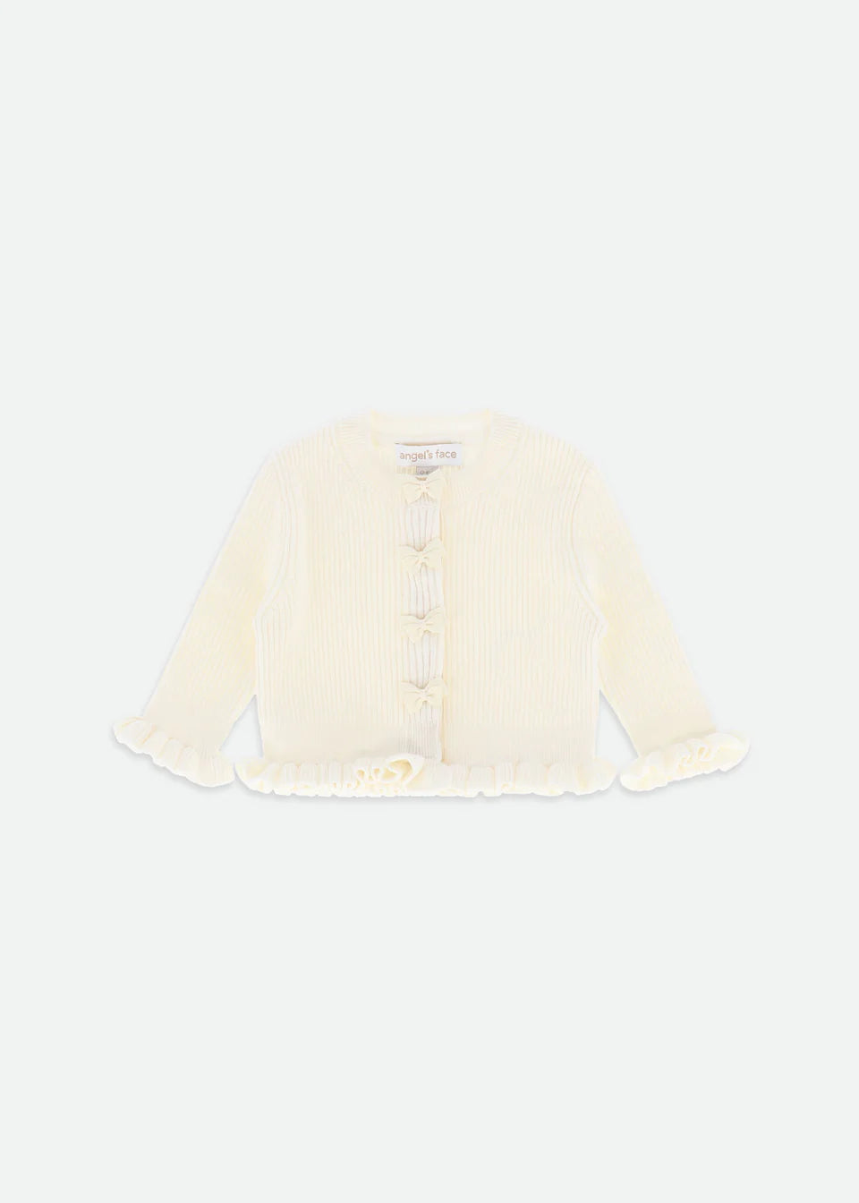 Angel's Face: TYLER BABY KNITTED CARDIGAN VANILLA