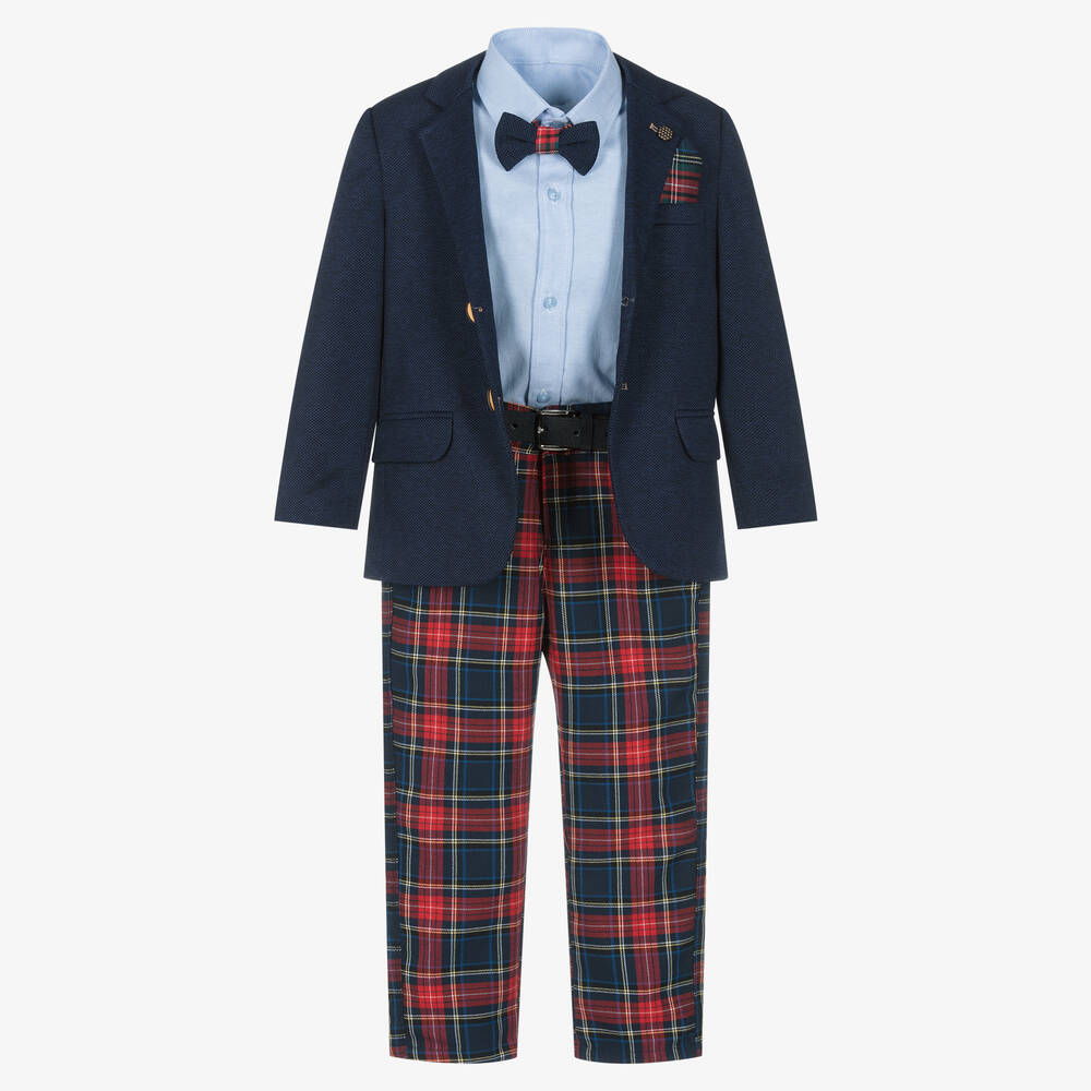 Boys tartan suit hotsell