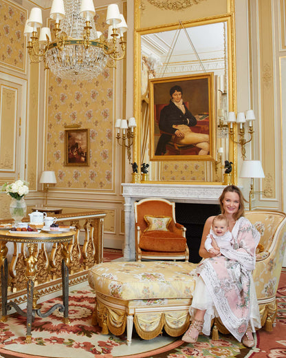 Atelier Choux Paris: Carré Tapestry Pink on Pink