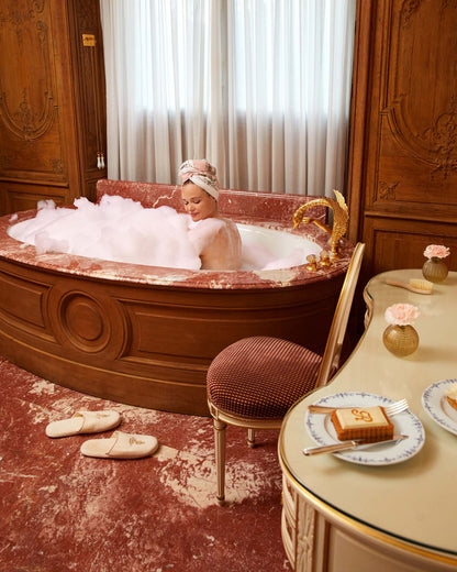 Atelier Choux Paris: Carré Tapestry Pink on Pink