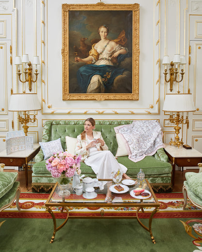 Atelier Choux Paris: Carré -Toile de Jouy Pink - Atelier Choux et Caitlin Wilson