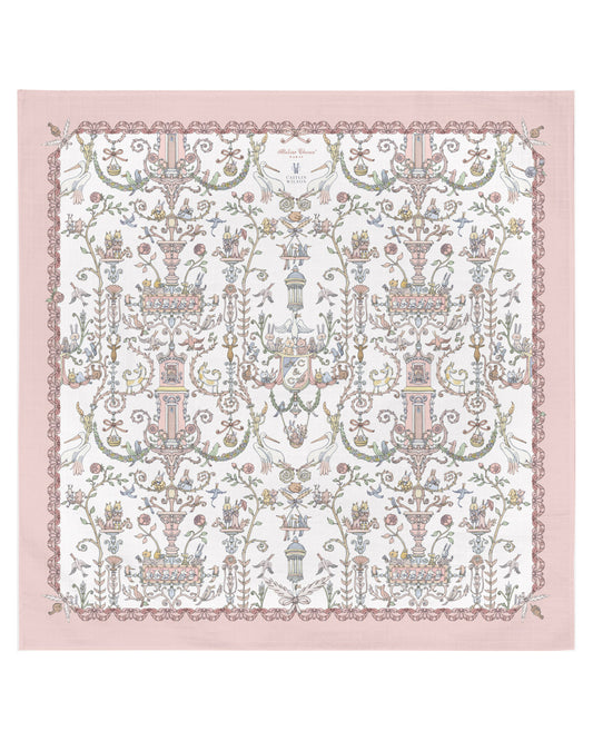 Atelier Choux Paris: Carré -Toile de Jouy Pink - Atelier Choux et Caitlin Wilson