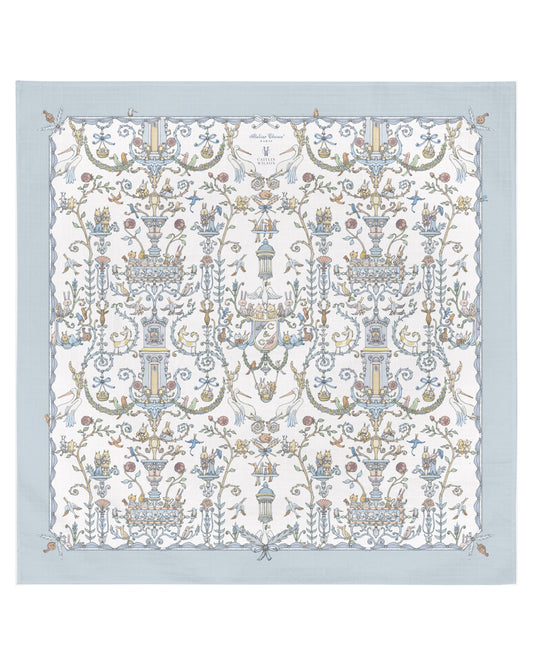 Atelier Choux Paris: Carré -Toile de Jouy Blue - Atelier Choux et Caitlin Wilson