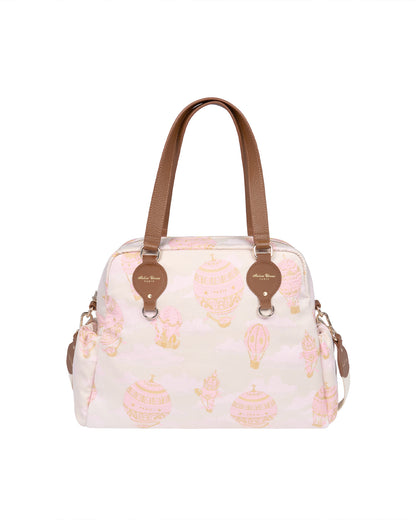 Atelier Choux Paris: Changing Bag- Hot air Balloons Jacquard Pink