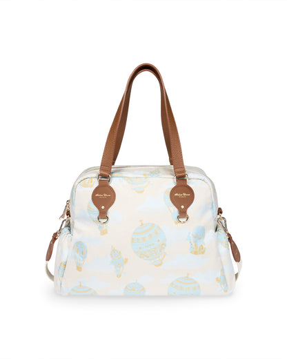 Atelier Choux Paris: Changing Bag- Hot air Balloons Jacquard Blue
