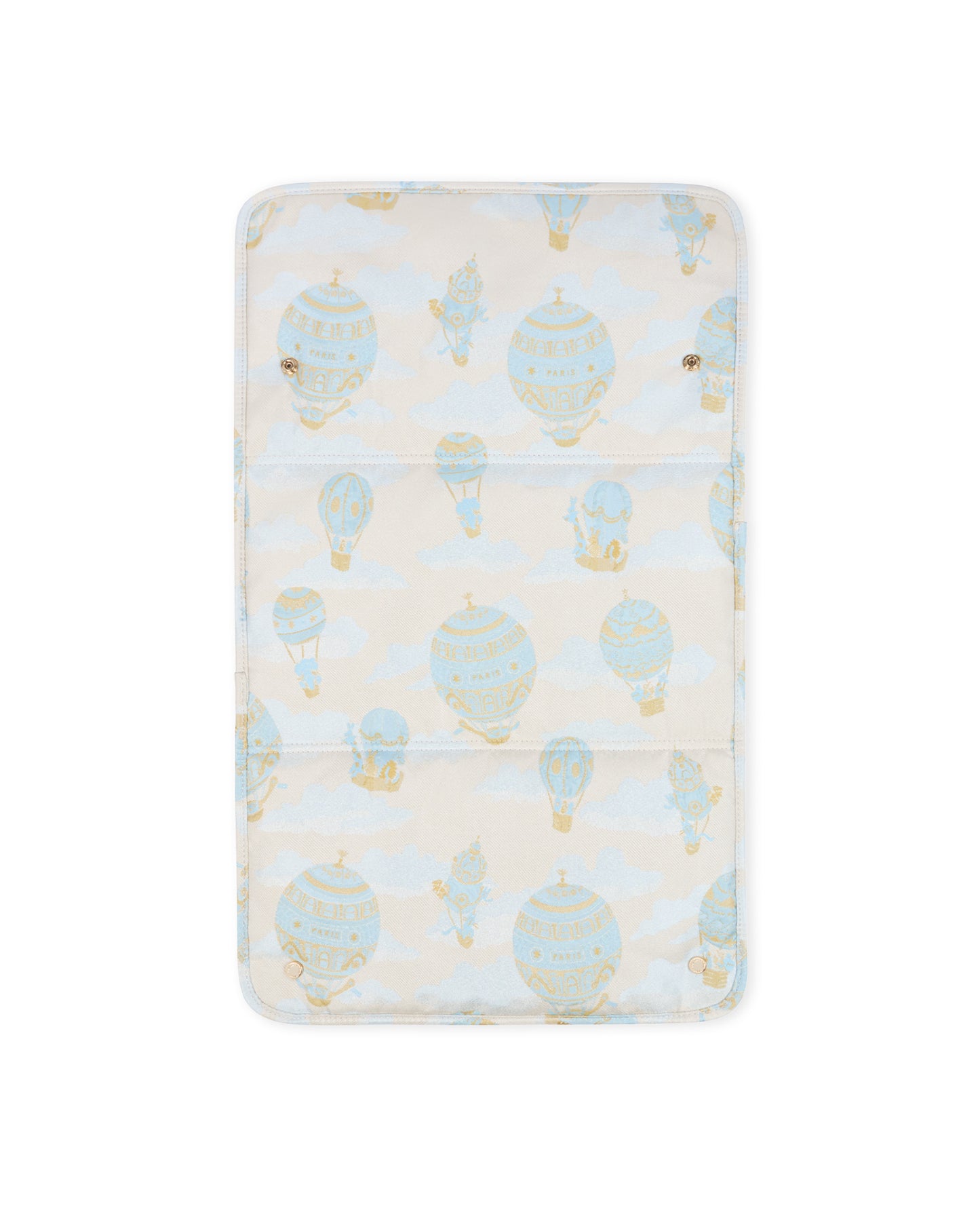 Atelier Choux Paris: Changing Bag- Hot air Balloons Jacquard Blue