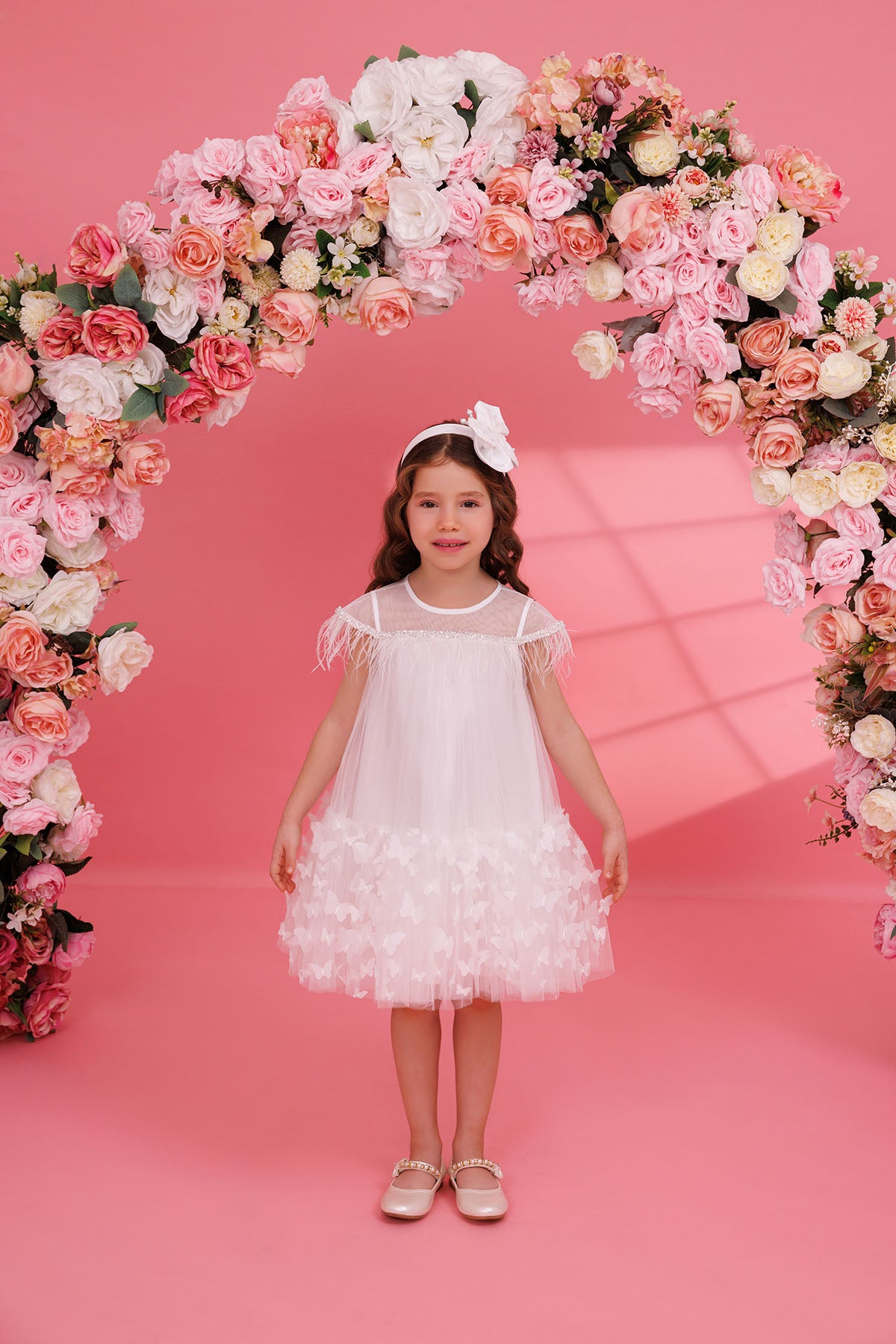 Sofia Baby Butterfly Ivory Tulle Dress