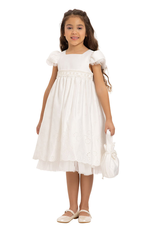 Sofia Baby Flower Girl Ivory Dress
