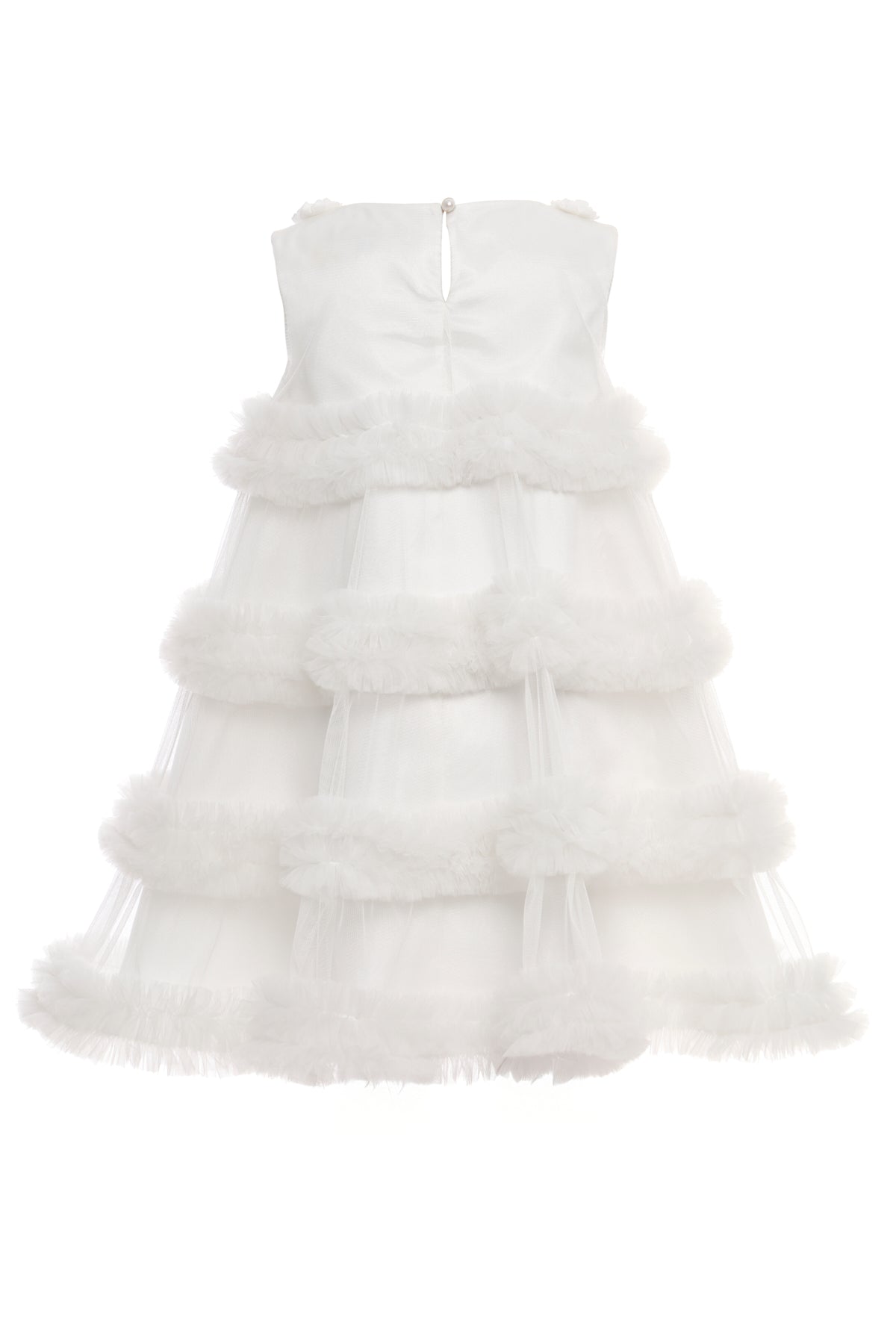 Sofia Baby Royal Tulle Ruffles Dress-White