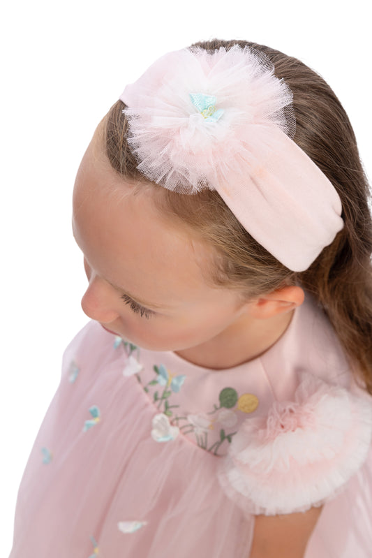 Sofia Baby tulle ruffled butterfly garden headband