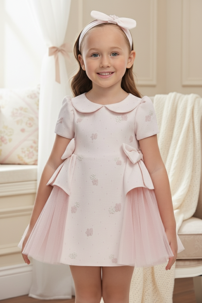 Sofia Baby Luxury tulle twin Bow Dress