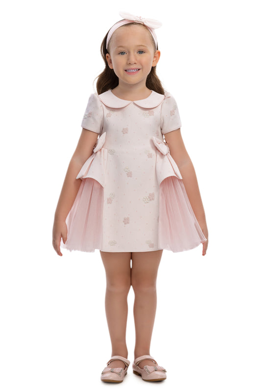 Sofia Baby Luxury tulle twin Bow Dress