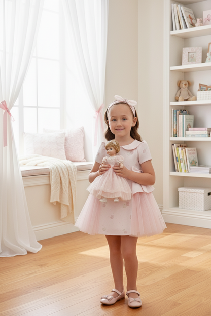 Sofia Baby Luxury tulle twin Bow Dress