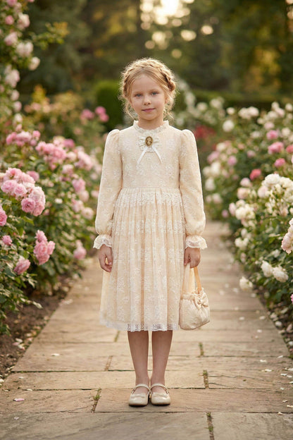 Sofia Baby Vintage Lace Dress-Ivory