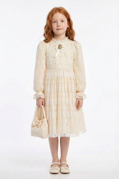 Sofia Baby Vintage Lace Dress-Ivory