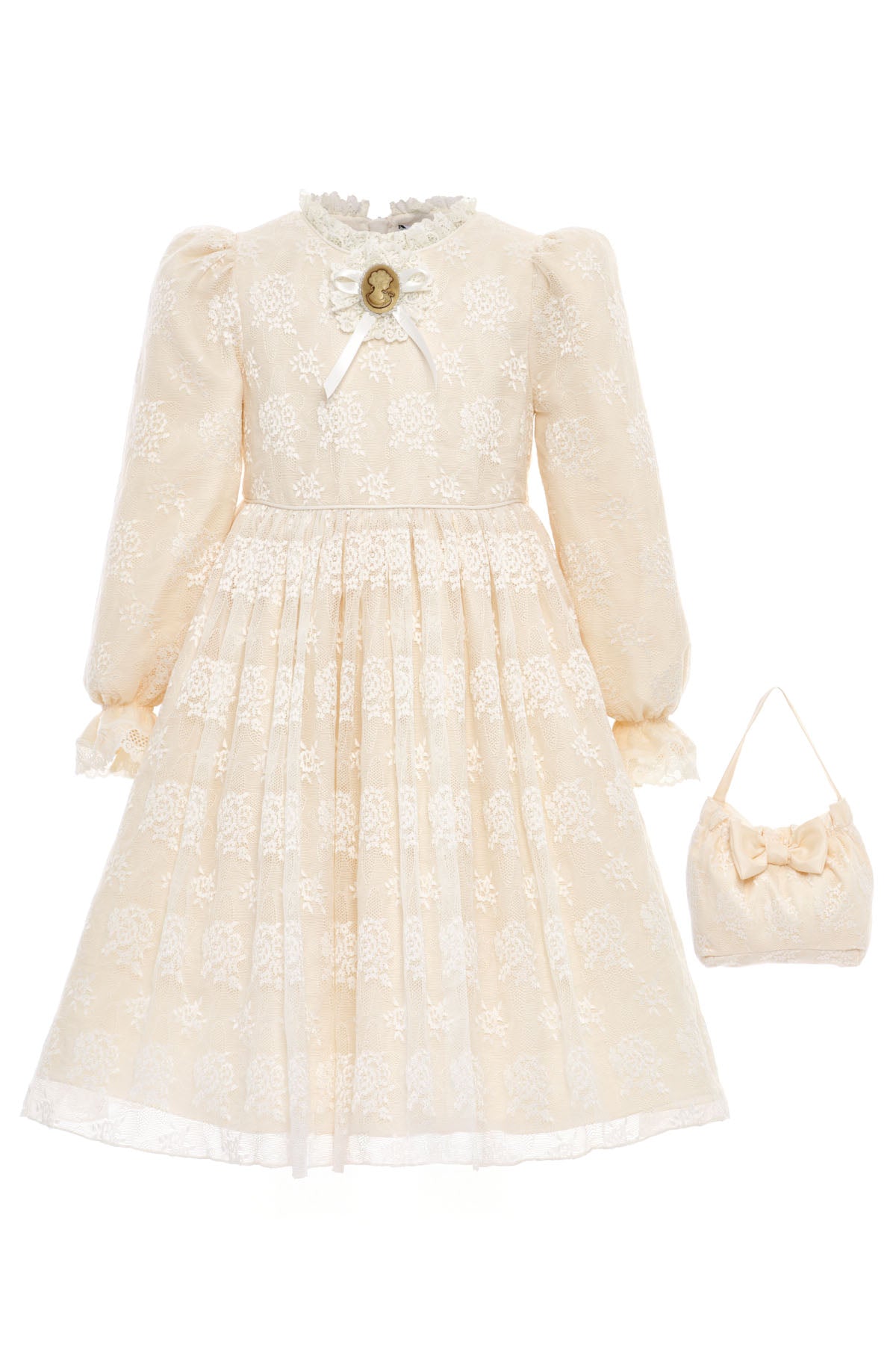 Sofia Baby Vintage Lace Dress-Ivory