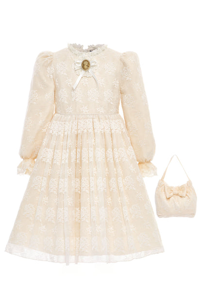 Sofia Baby Vintage Lace Dress-Ivory